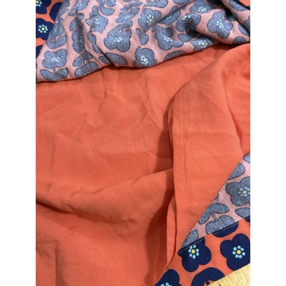 NWT PEPPERBERRY Women’s Geo Floral Front Pocket Super Curvy Dress Coral/Navy 8 - Picture 8 of 10